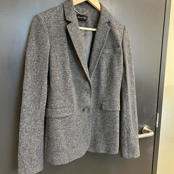 Massimo Dutti Charcoal Suit Jacket - Picture 2 of 15